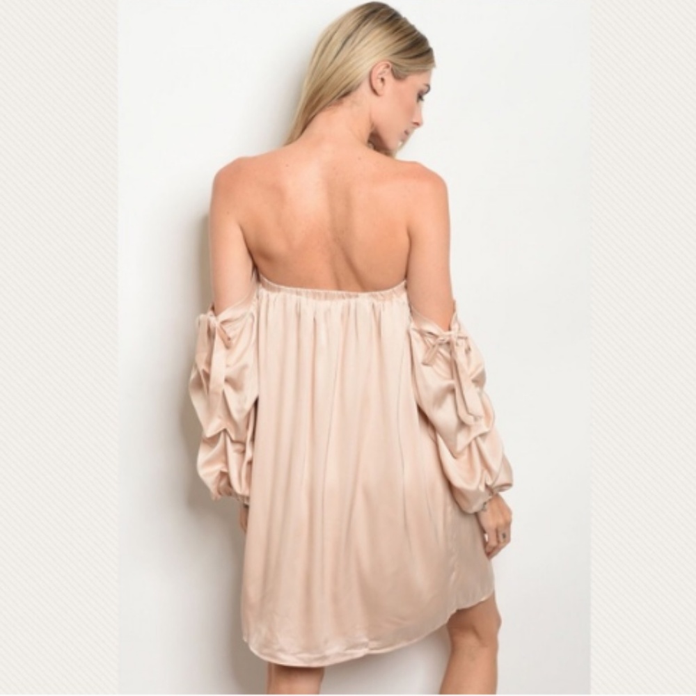 Sale cold shoulder neutral dress S,M,L - Picture 3 of 3